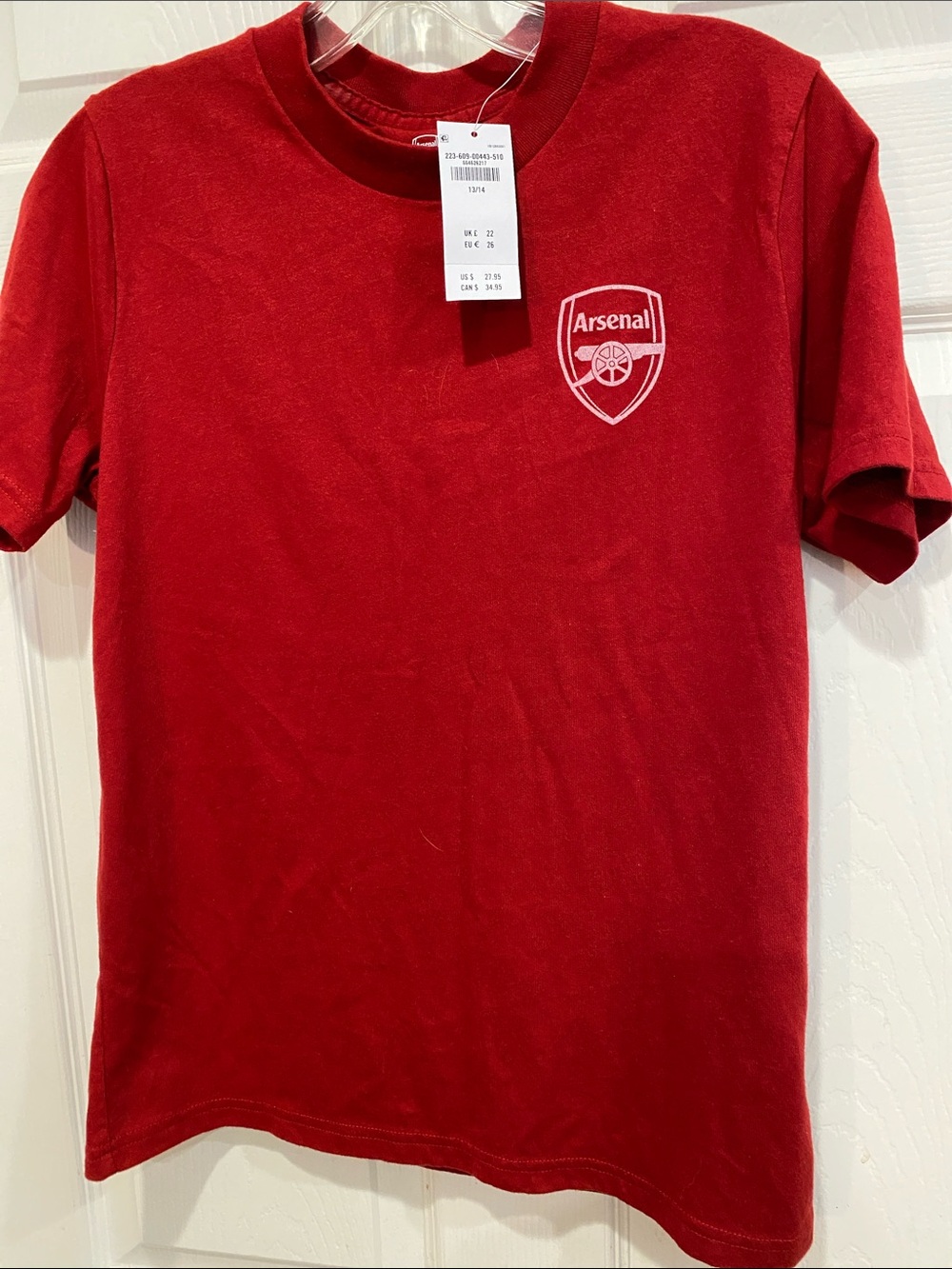 Arsenal NWT red shirt 13/14